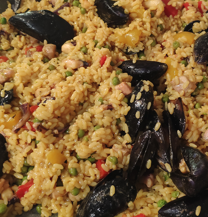 Paella di pesce